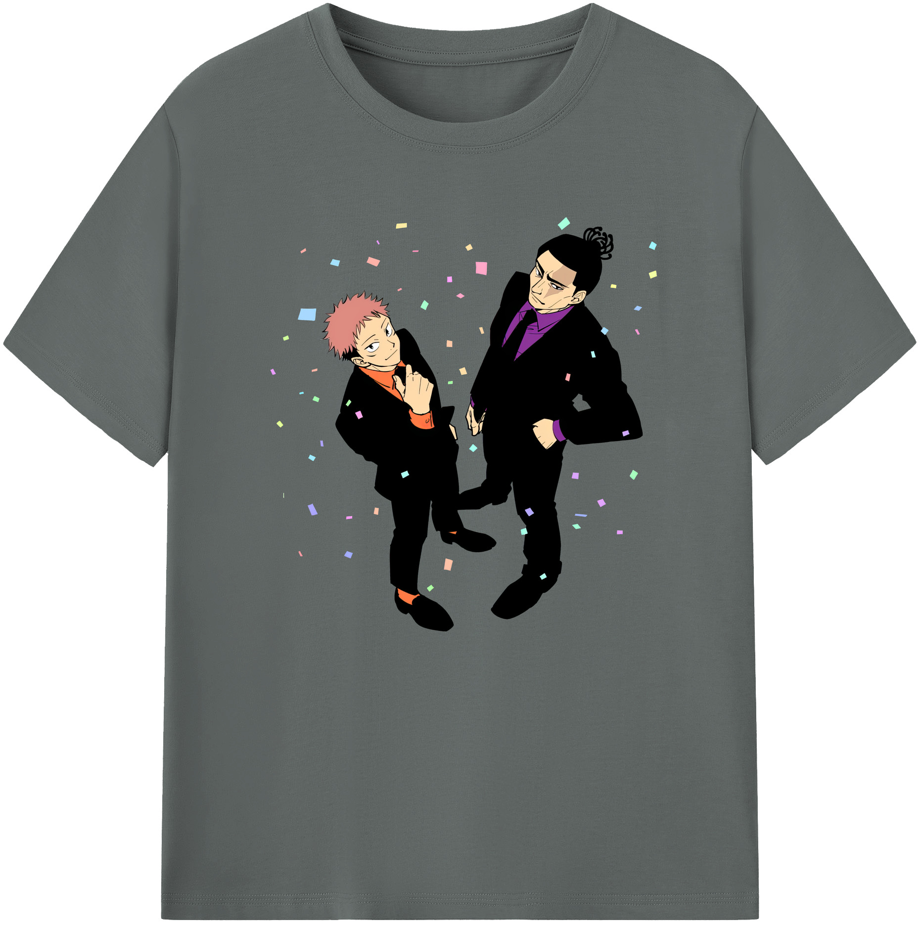 （画像用） 呪術廻戦 Jujutsu Kaisen 綿100％ メンズ半袖Tシャツ｜肌触りやわらか＆通気性